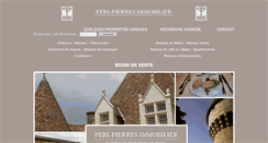 Desktop Screenshot of peri-pierres-immobilier.fr