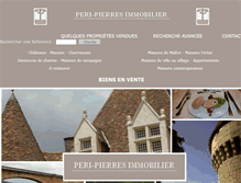 Tablet Screenshot of peri-pierres-immobilier.fr